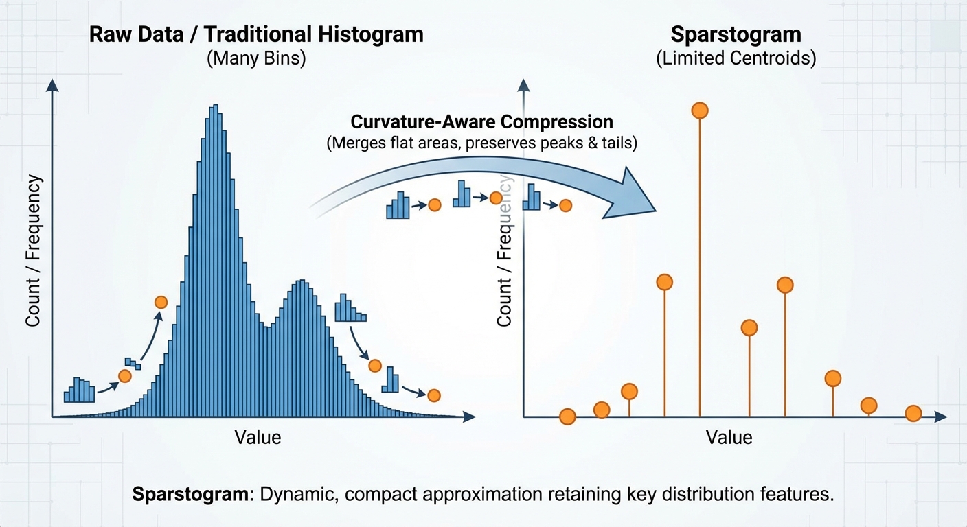 Histogram vs Sparstogram